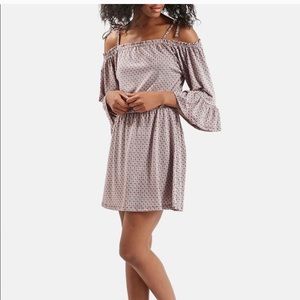 Topshop boho chic off shoulder dress